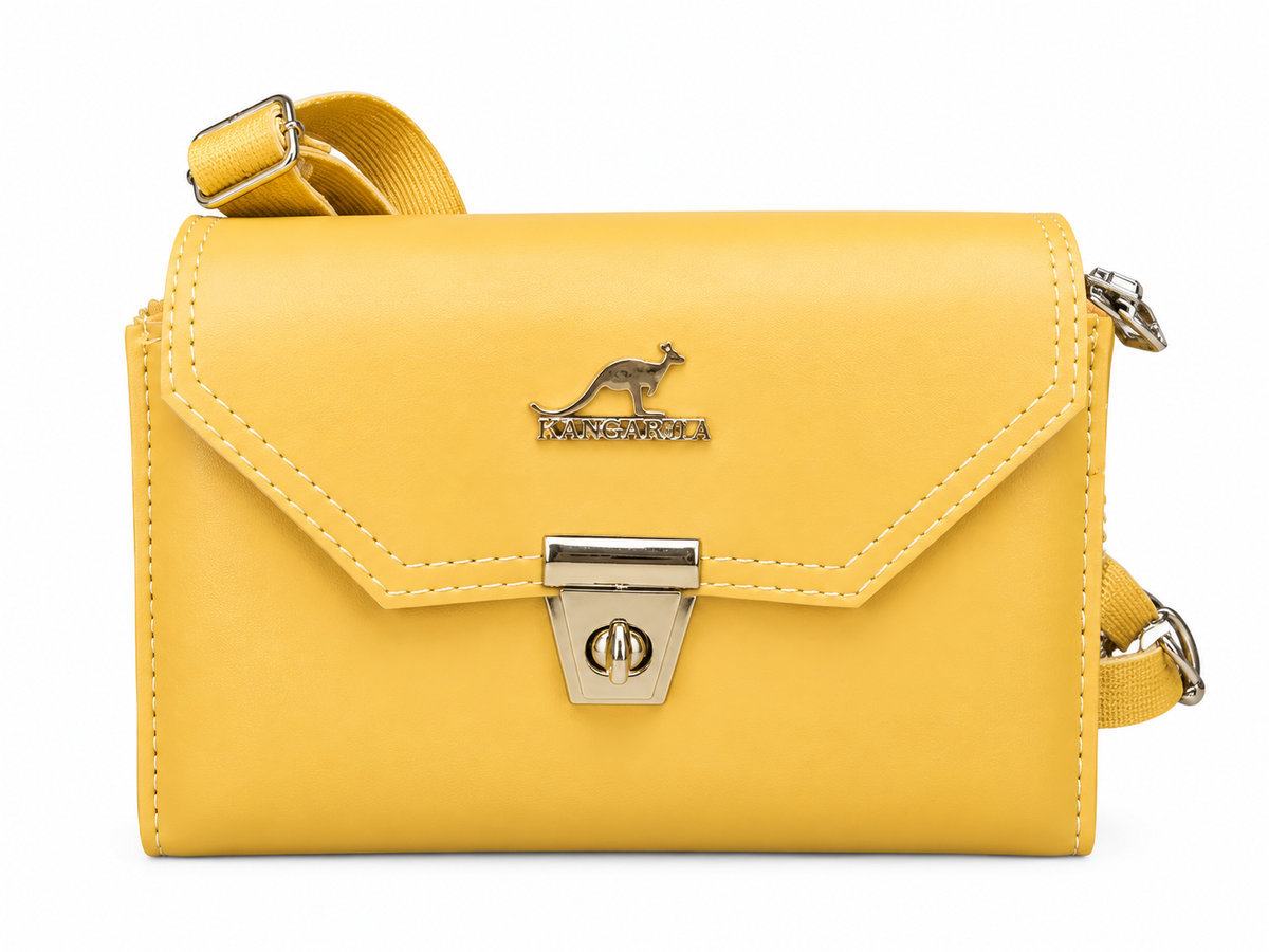 Elegant Yellow Crossbody Shoulder Bag for Women