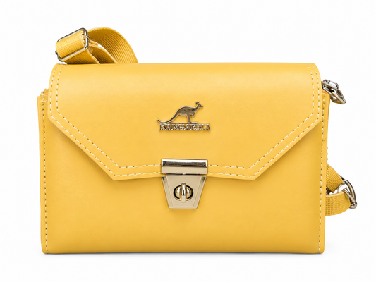 Elegant Yellow Crossbody Shoulder Bag for Women
